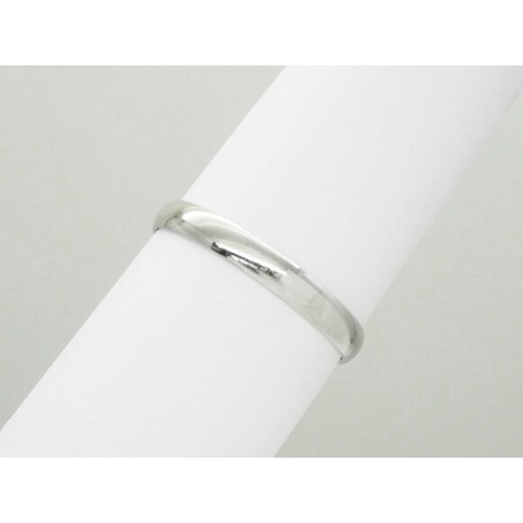 Tessler & Weiss Thin 3mm Wide Wedding Band Ring Platinum Size 10.25 - Picture 2 of 6